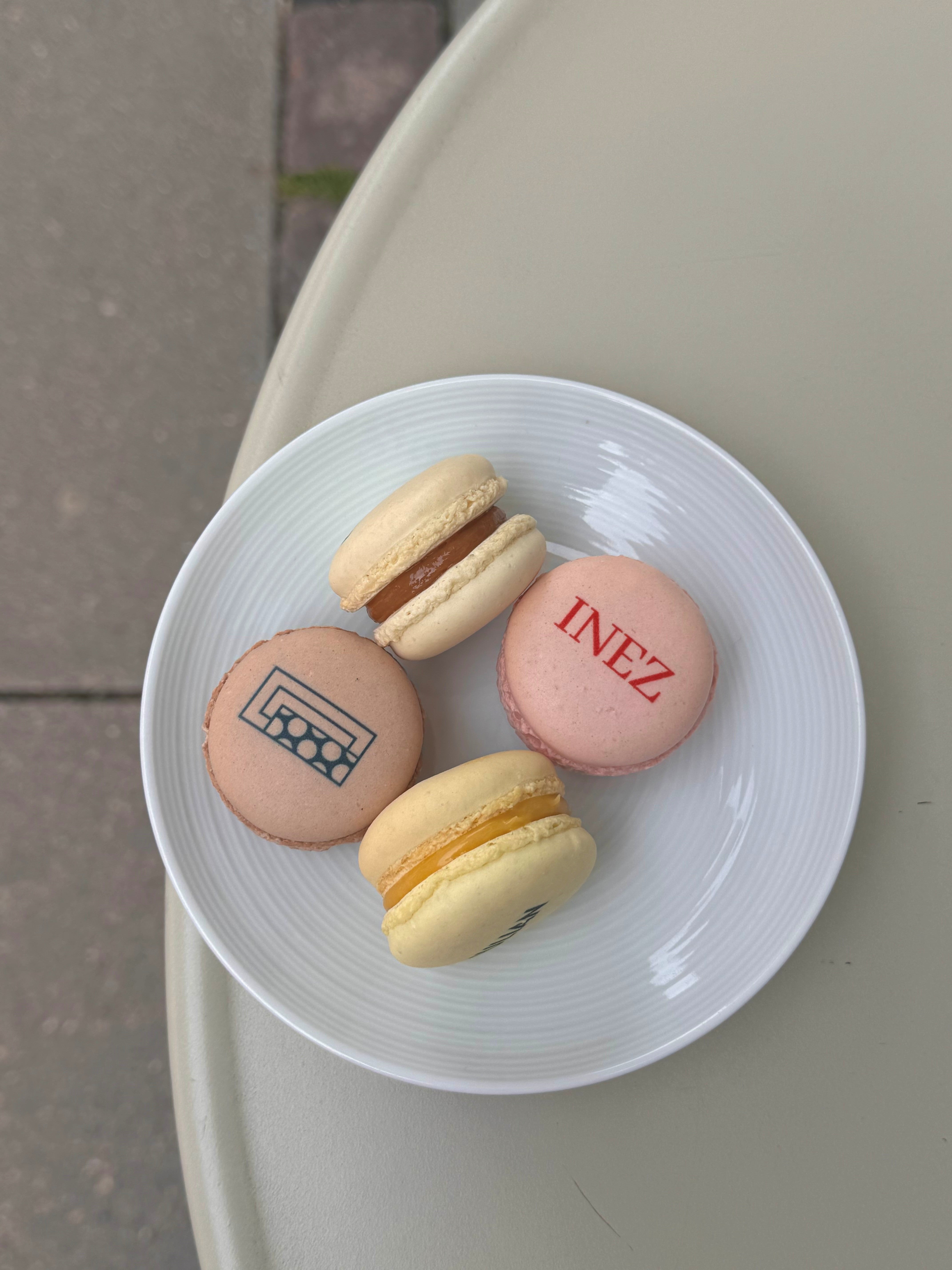 Macarons med logo