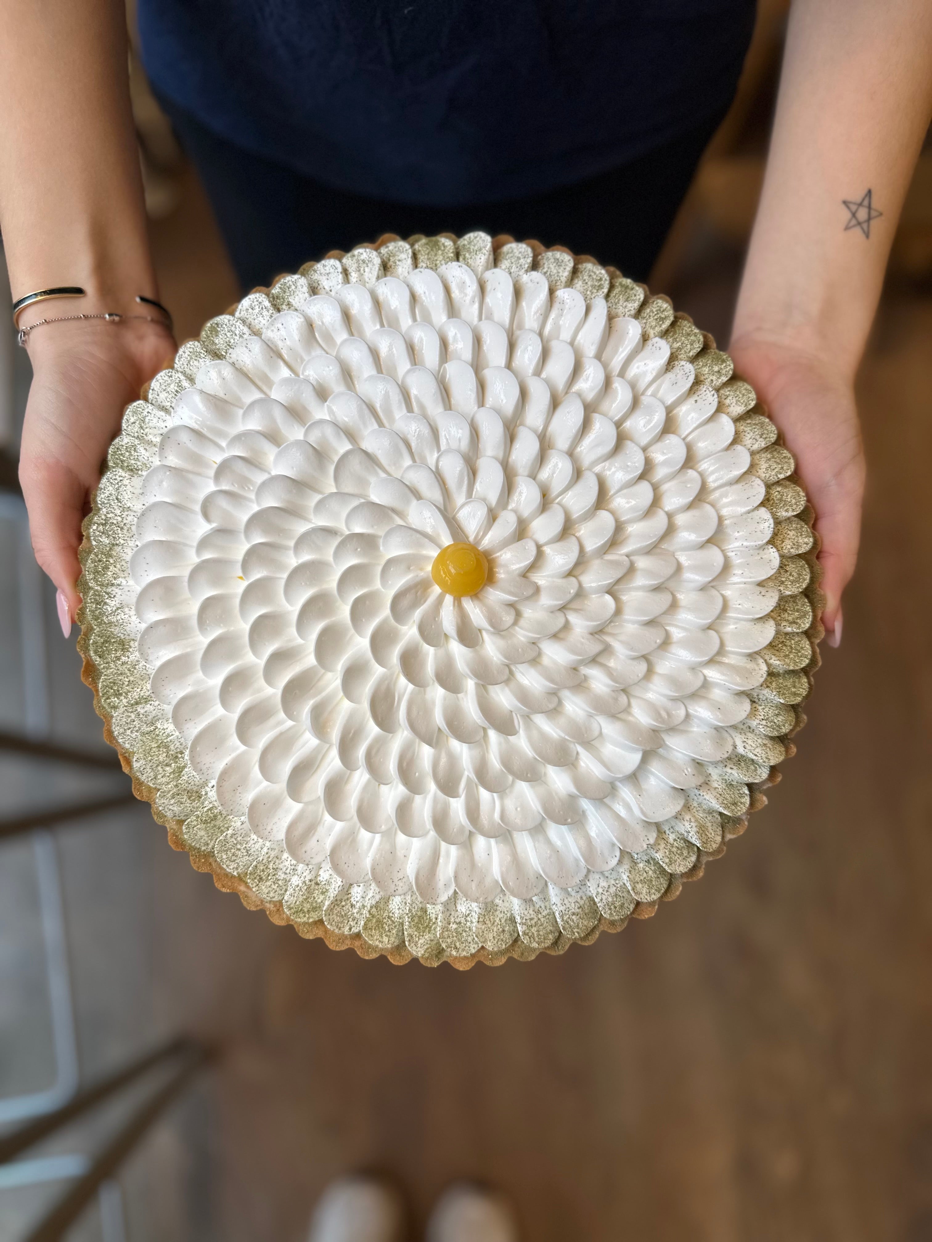 Stor tærte med passionsfrugt 30cm Ø