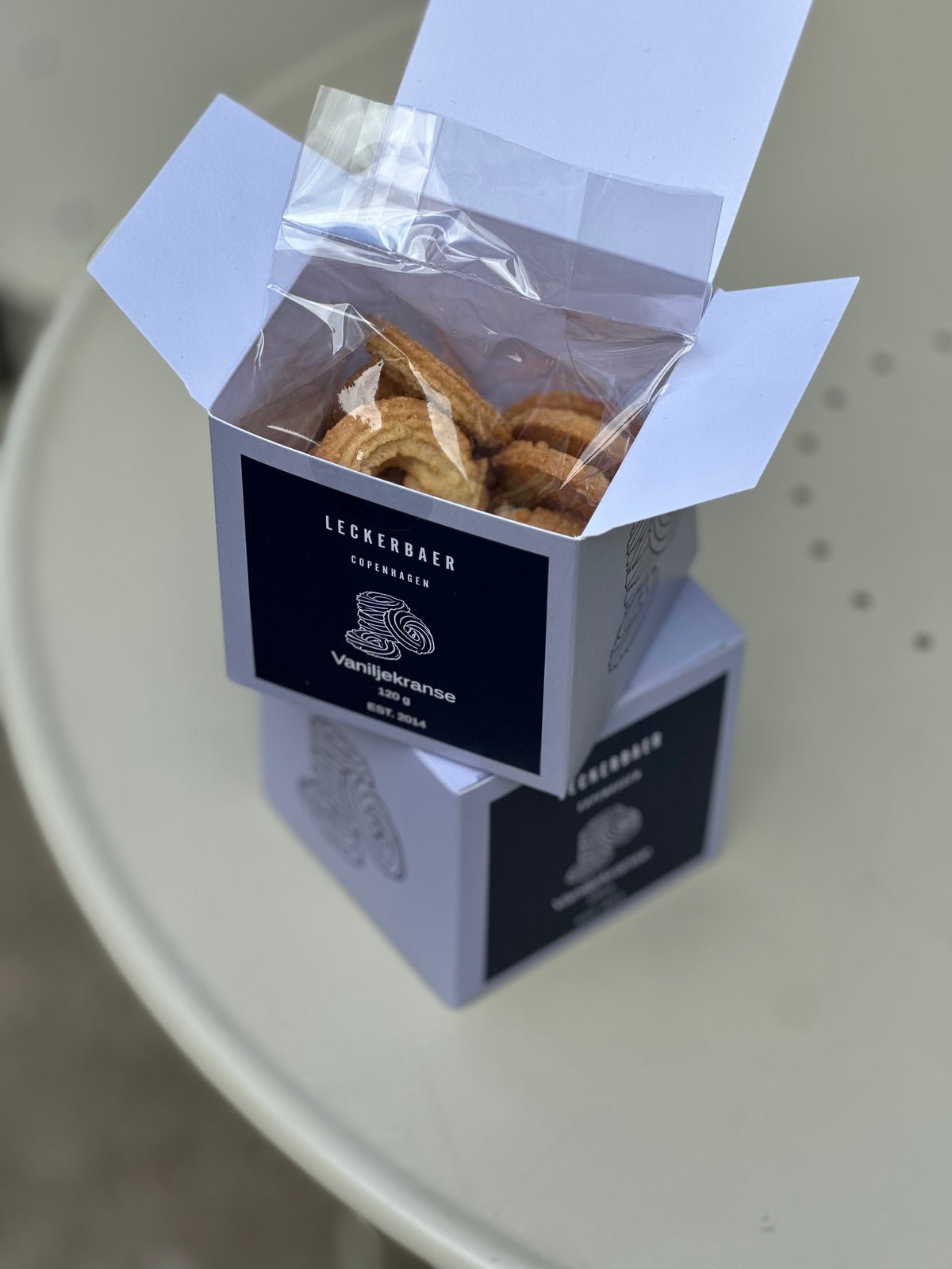 Vaniljekranse i æske